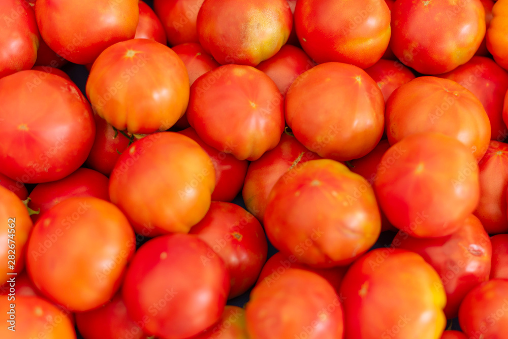 ripe tomatoes on full frame