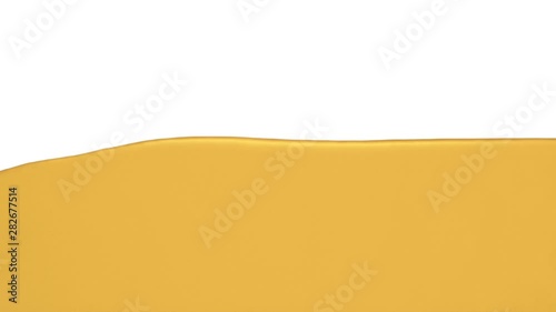 liquid gold filling up screen, alpha channel included (FULL HD)