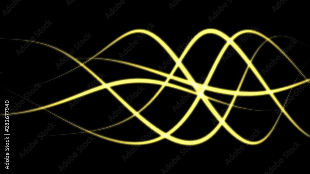 yellow glowing lines in wave - seamless (FULL HD) yellow glowing lines in wave - seamless (FULL HD)