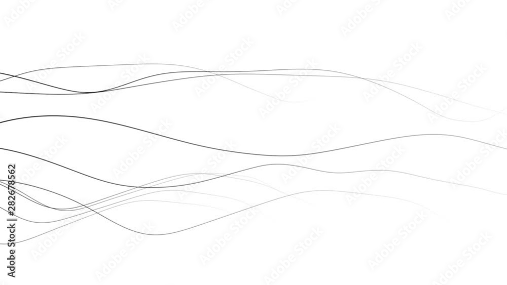 graphic background of fine wavy lines in motion - black on white (FULL HD) graphic background of fine wavy lines in motion - black on white (FULL HD)