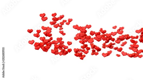 wind blows love, written with heart balloons, away (FULL HD)