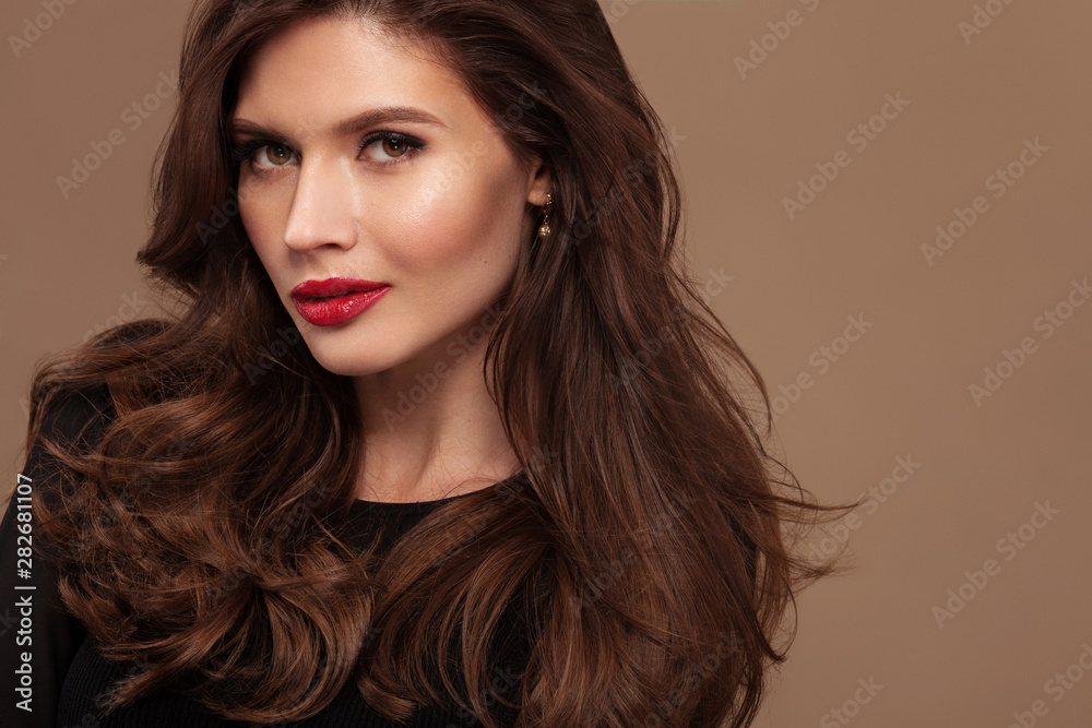 Elegant woman with beautiful hair Elegant woman with beautiful hair