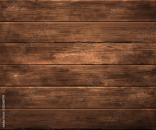 Background, texture of old wood. Highly realistic illustration.