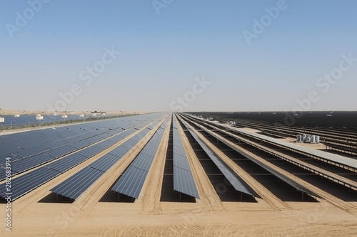 Photography A field of solar photovoltaic panels