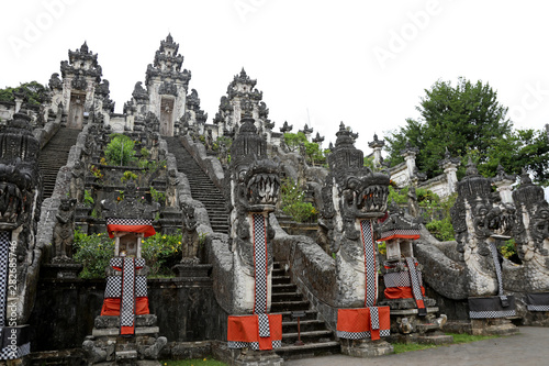 Amlapura, Indonesia – July 5 2018: View of the temple of Lempuyang Luhur in east Bali, Indonesia photo