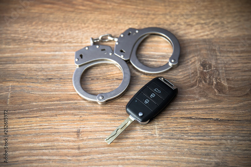 handcuffs with car key