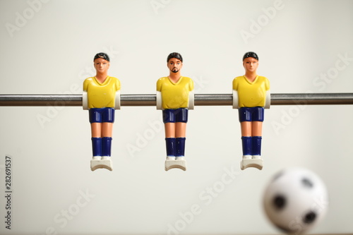 foosball table soccer .sport teame football players photo