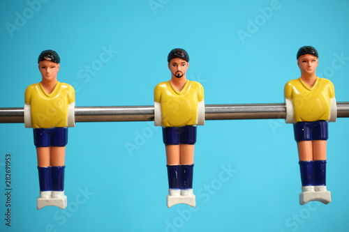 foosball table soccer .sport teame football players photo