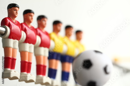 foosball table soccer .sport teame football players photo