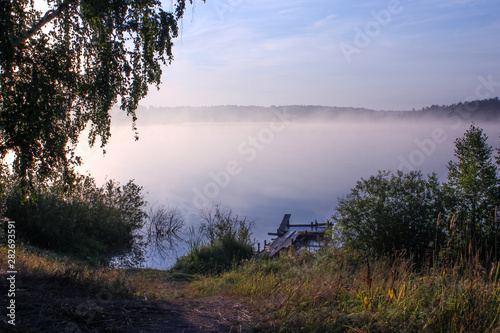 sunrise on lake