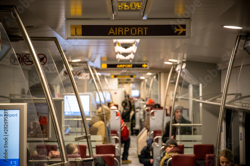 Trains next stop is airport