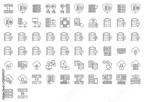 Hardware icon set