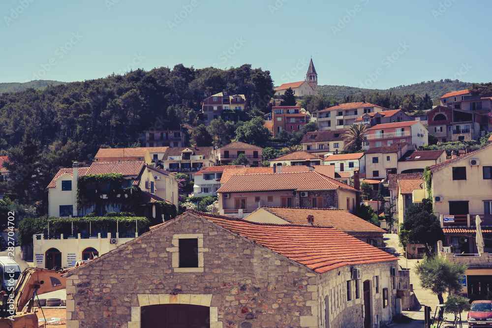 view of old town in croatia