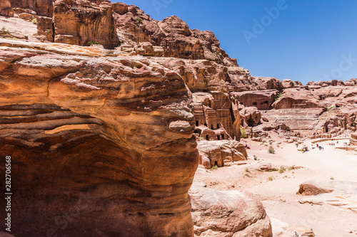 Petra - ancient city, capital of the Edomites, and later the capital of the Nabataean Kingdom, world famous tourist landmark. Jordan