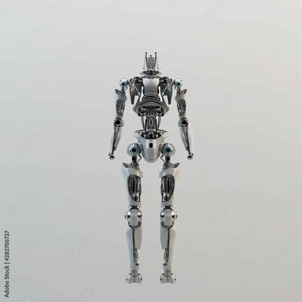 Robot body for replacement, 3d rendering concept Robot body for replacement, 3d rendering concept