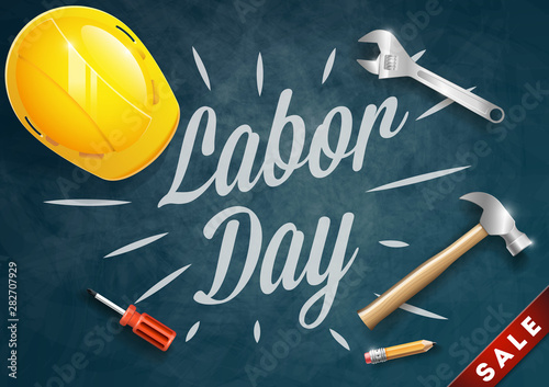Happy Labor Day banner. Design template. Vector illustration