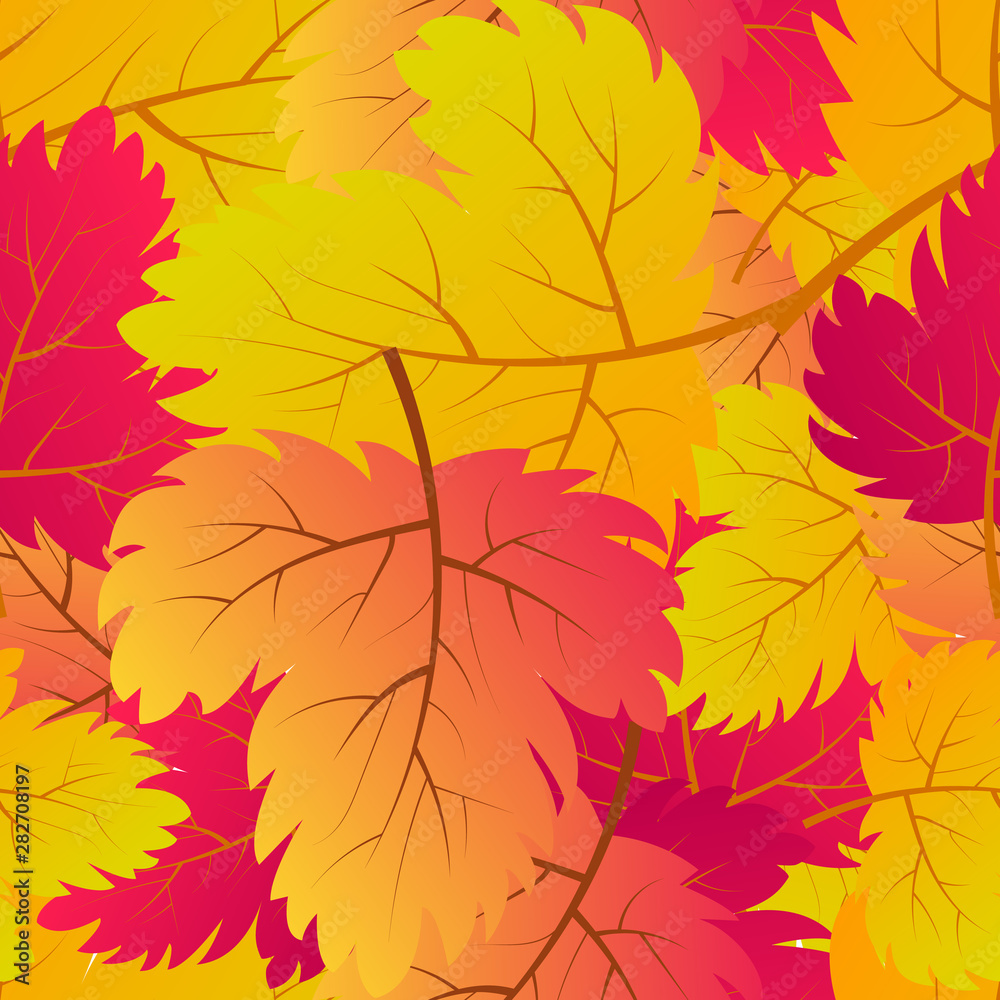 Autumn seamless background with maple leaves Autumn seamless background with maple leaves