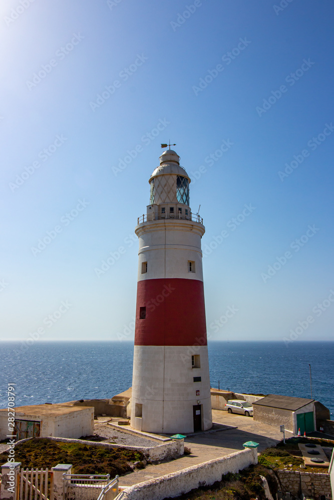 Gibraltar Leuchtturm Atlantik Himmel Meer
