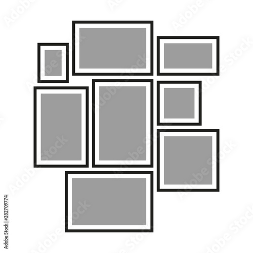 Vector frame for photos, pictures