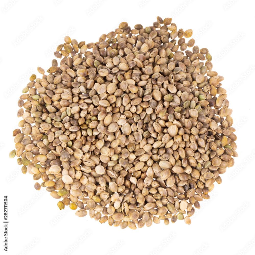 heap of fresh cannabis seeds background. top view heap of fresh cannabis seeds background. top view