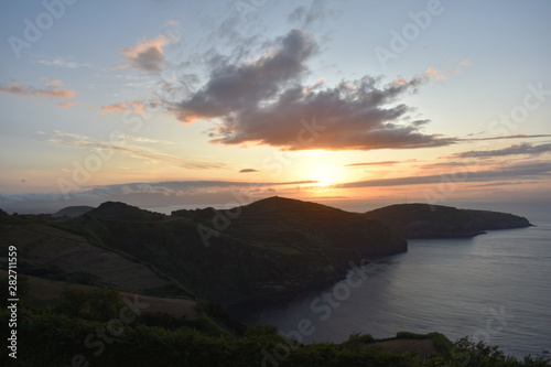 sunset in São Miguel, Azores (Miradouro de Santa Iria)