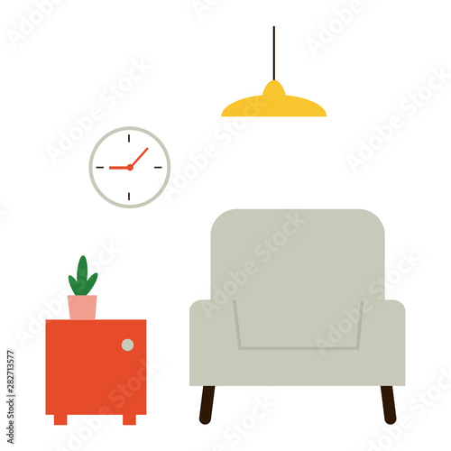 The interior of the apartment, the decor of the living room