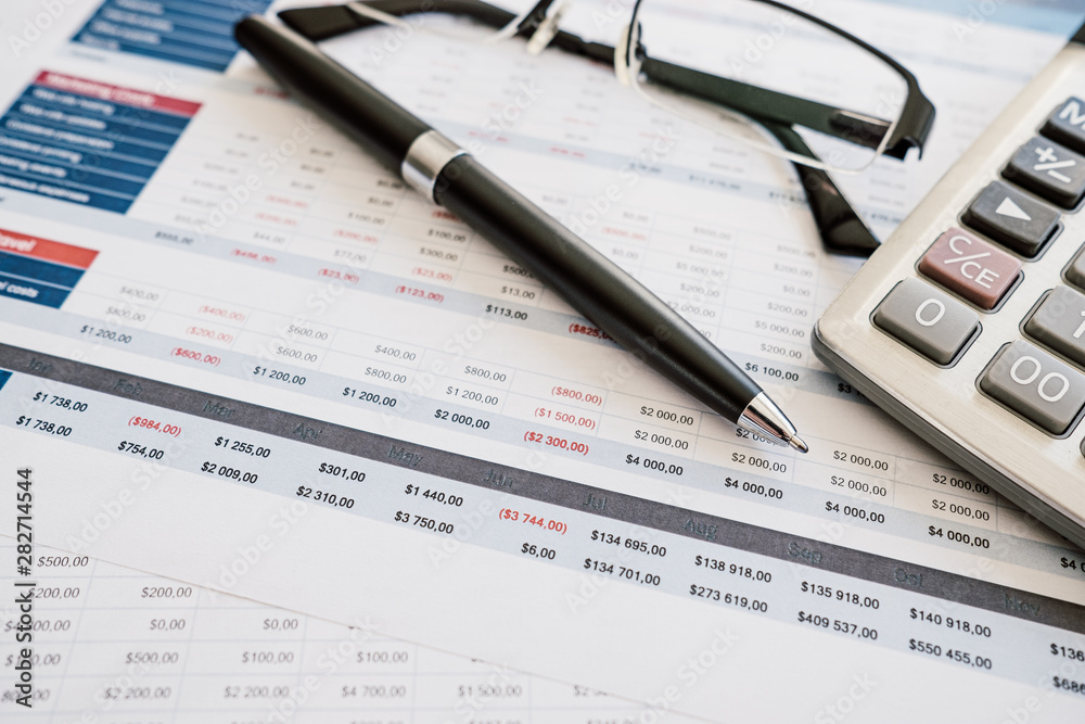 close up image of a budgeting spreadsheet close up image of a budgeting spreadsheet