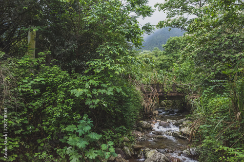 River in Mingyue Mountain  Jiangxi  China