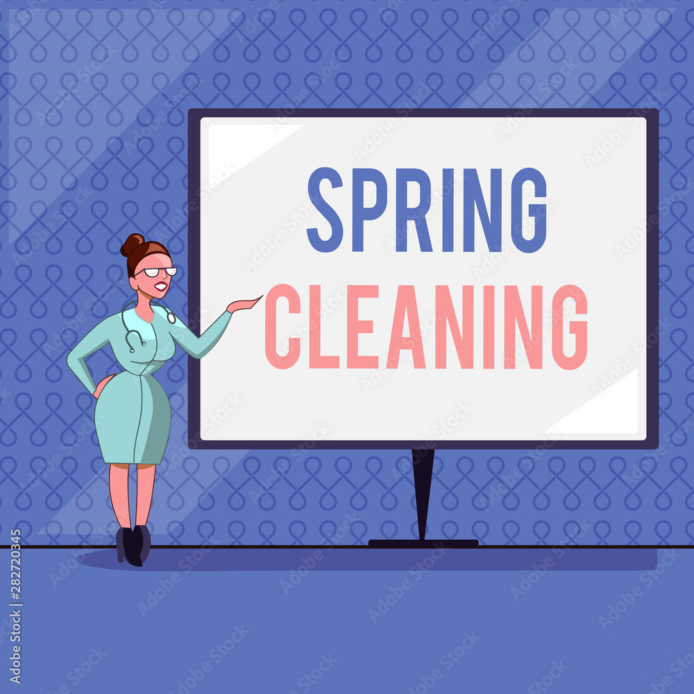 Handwriting text writing Spring Cleaning. Concept meaning practice of thoroughly cleaning house in the springtime. Handwriting text writing Spring Cleaning. Concept meaning practice of thoroughly cleaning house in the springtime.