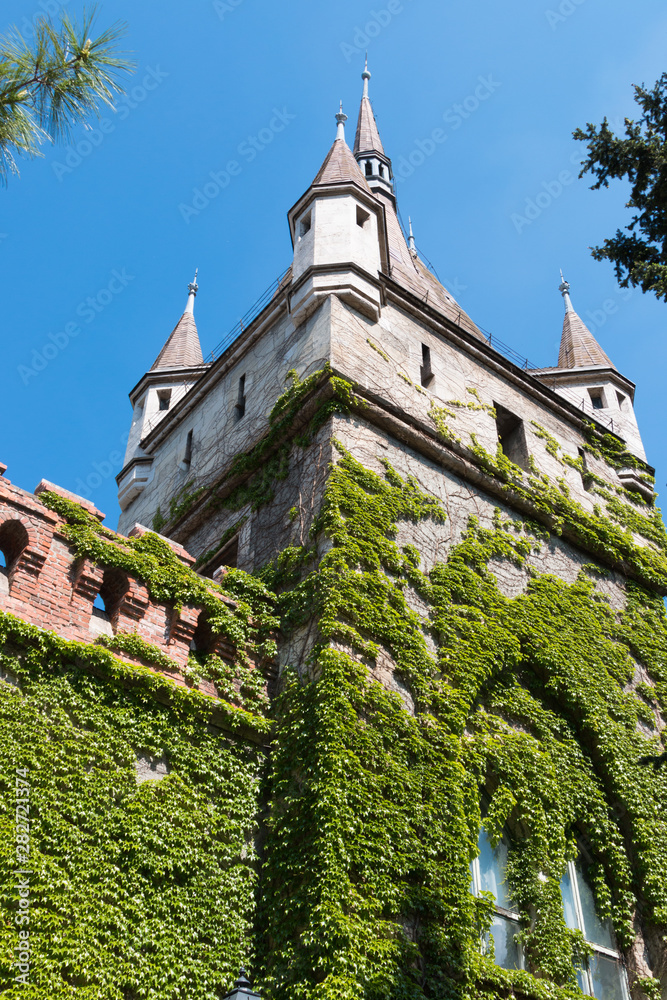 Budapest, Hungary. Vaidahunyad Castle is the castle of Count Dracula. Sight. A place for recreation and entertainment of tourists. Museum