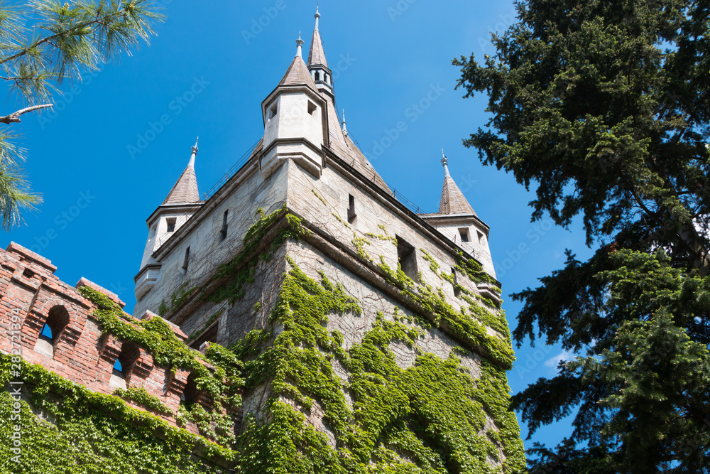 Budapest, Hungary. Vaidahunyad Castle is the castle of Count Dracula. Sight. A place for recreation and entertainment of tourists. Museum