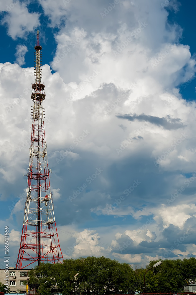 TV tower in Tyumen. Russia