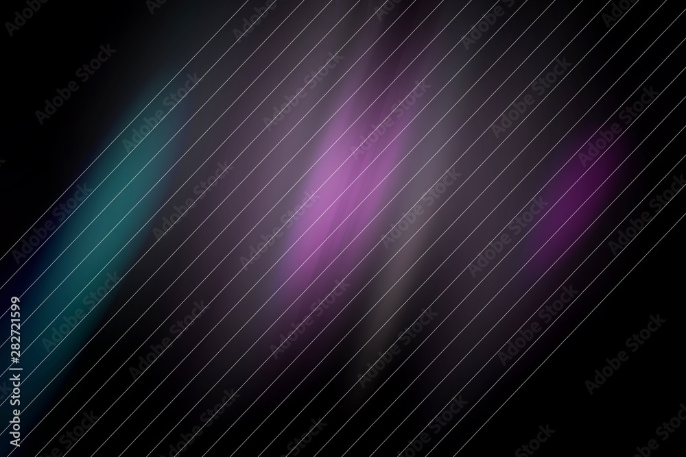Fototapeta premium Conceptual abstract blurred, dark background with stripes