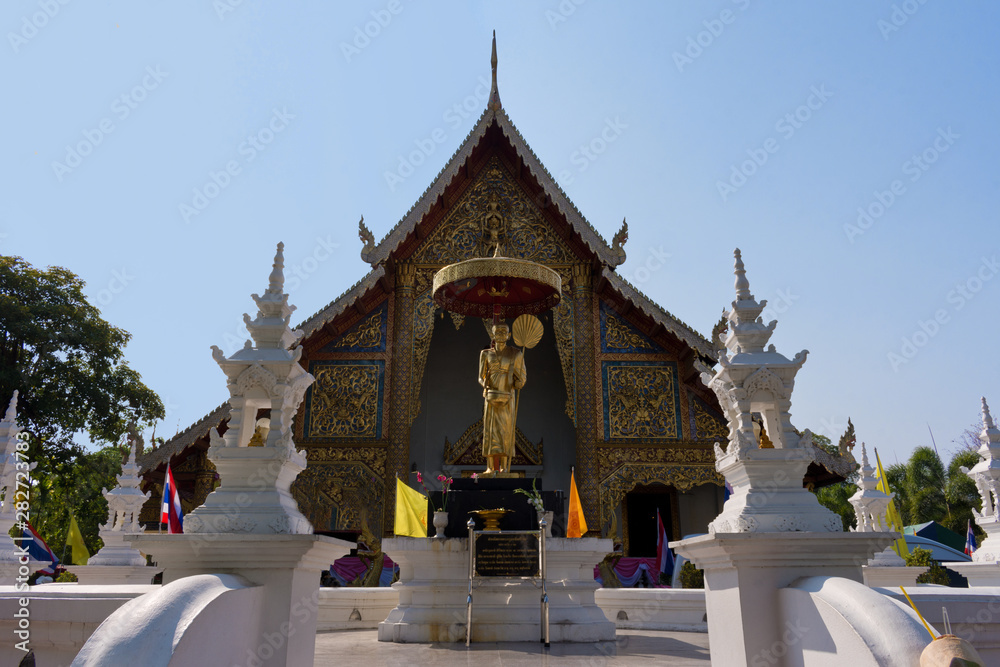 Entrance to Wat Phra Singh Woramahawihan Temple, Chiang Mai, Thailand