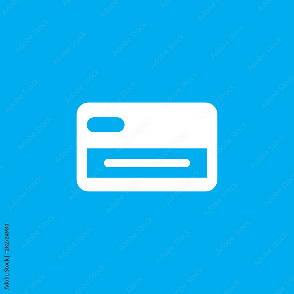 Credit card line icon for web and mobile