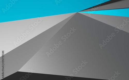 Abstract surface polygonal wall  low-poly background  3d rendering