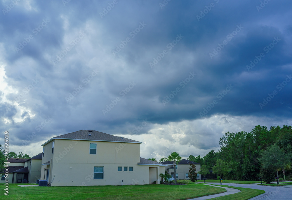 rain in the summer of Florida