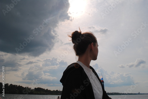 silhouette of a woman
