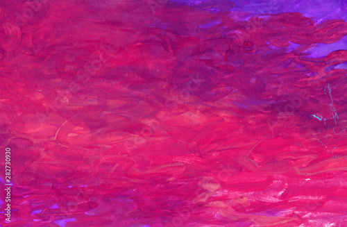 Purple pink grunge in gouache background
