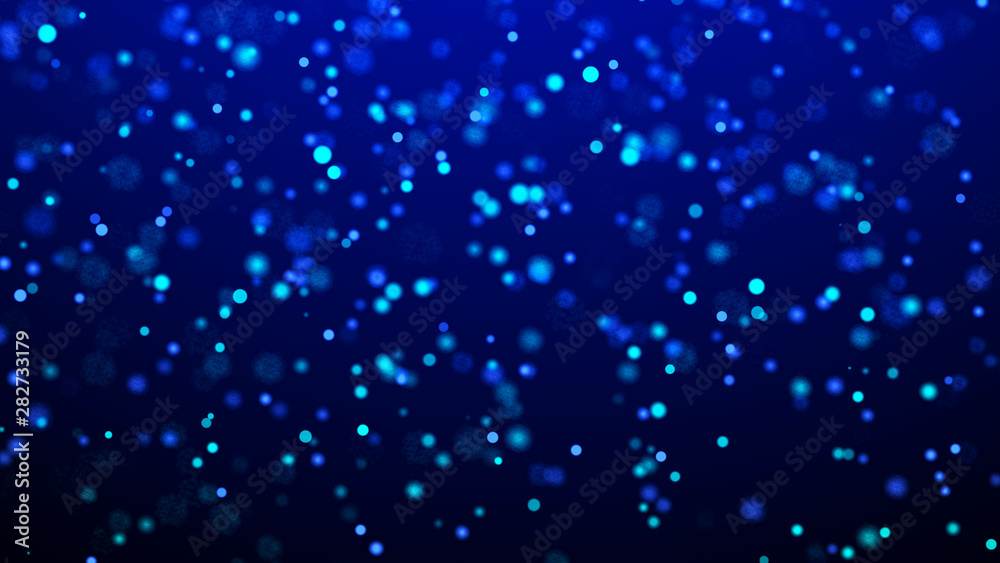 Obraz premium Dust particles. Abstract background of particles. Fantastic llustration. 3d rendering.