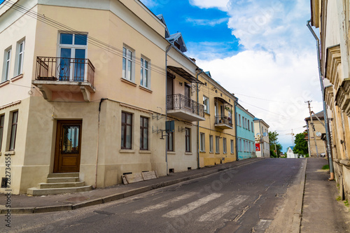 City Zhovkva, street of old town. Lviv region, Ukraine. © anatoliil