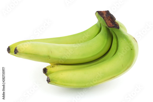 Bunch green bananas