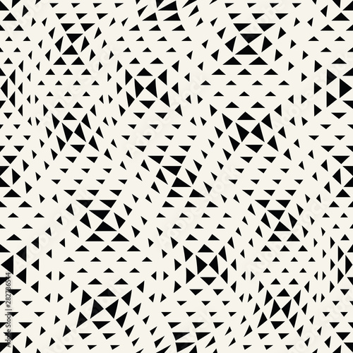 abstract seamless geometric triangle vector pattern, modern background monochrome texture, simple fashion pillow design