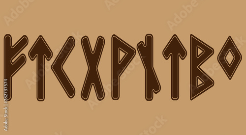 Rune symbolizes love. And the Norwegian Futhark is a set of Viking rules.