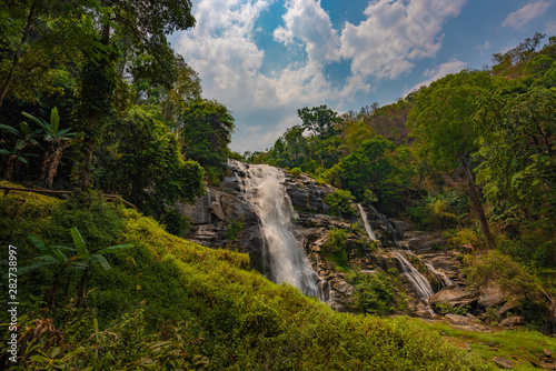 Wachirathan waterfall in Doi Inthanon National Park near Chiang Mai