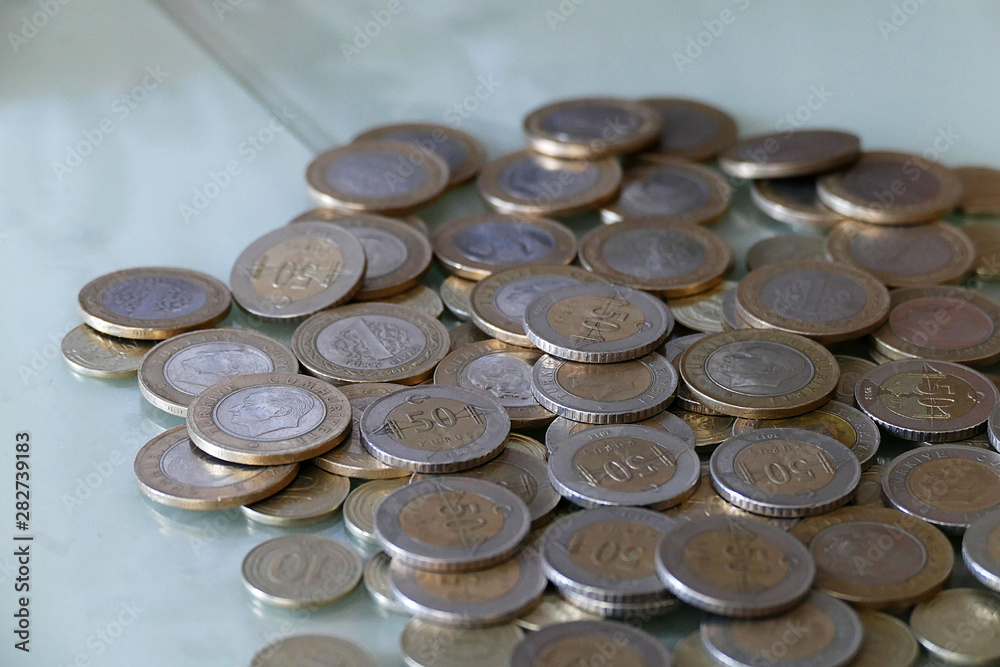 a large amount of coins republic of turkey, a large amount of coins republic of turkey,