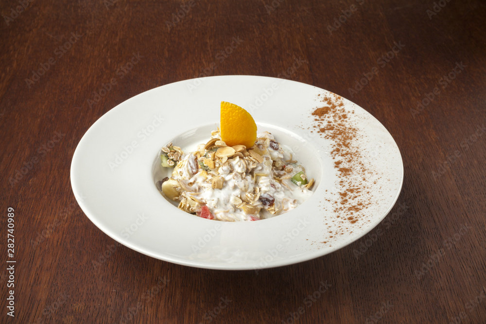 Healthy Food vegan meal with musli Healthy Food vegan meal with musli
