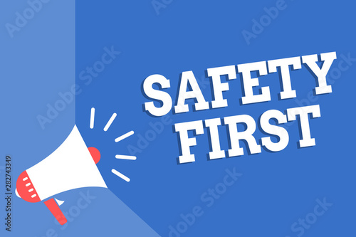 Fotografie Handwriting text writing Safety First