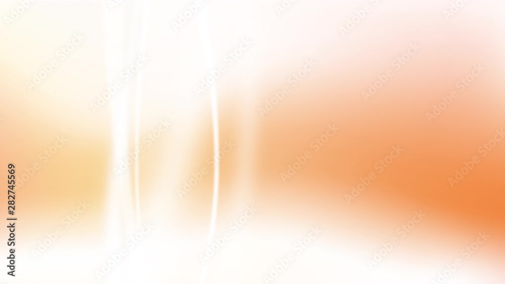 Abstract vertical blurred transparent sine waves in motion on orange background. Broadcast production tv loop waves animation