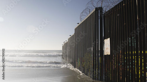 San Diego-Tijuana Surf Fence Border Wall